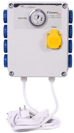 Timer / Programmer GSE Timer Box 8x600w with Heating (GSE-12C)