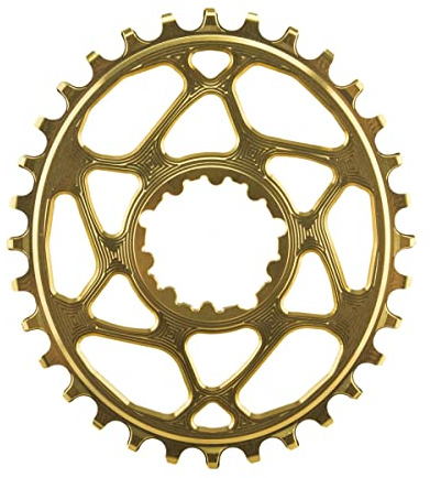 ABSOLUTE BLACK Kettenblatt Direct Mount Singlespeed 32TGold, Aluminium 7075, oval, 1x10/11/12