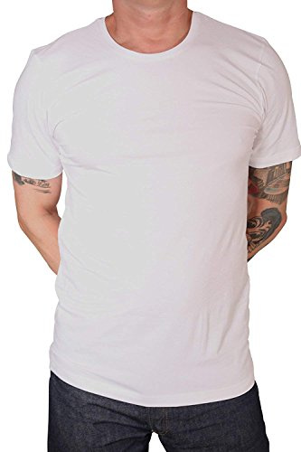 Marvelis Herren T-Shirt Rundhals T-Shirt Body-Fit,Jersey
