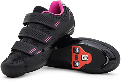 Tommaso Pista Peloton-Fahrradschuhe für Damen, Delta-Clip und SPD-Fahrradschuhe, Delta-Stollen, Indoor-Radschuhe für Damen, Spinnschuhe, Indoor-Radsport mit SPD-Stollen und Peloton-Schuhen, 40.5 EU