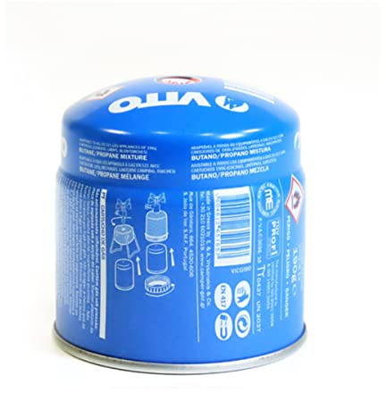 Cartucho Gas 190 G Vito butano propano Mix perçable con sistema seguridad stop-gaz TUV