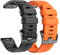 NotoCity für Garmin Fenix 5x/5x Plus/6x/6x Pro Armband, Quickfit 26mm für Garmin Fenix 7x/7x Pro/Fenix 3/3 HR/8 51mm, Uhrenarmband für Enduro 2, Instinct 2X, Epix Pro 51mm, Quatix 7x(Schwarz/Orange)