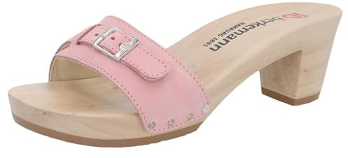 Berkemann / Peggy/Blassrosa Nubuk Leder/Art: 00200-285 / Damen Holzsandalen Gr. 6.5