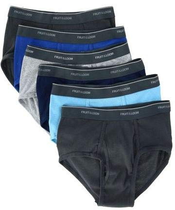 Fruit of the Loom Herren-Slips aus Baumwolle, ohne Etikett, feuchtigkeitsableitend, Mehrfachpack