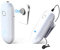 Mini Système Micro Cravate sans fil,LENSGO LWM-318C Microphone Lavalier sans fil Omnidirectionnel UHF 20 Canaux avec 1 Émetteur/1 Récepteur pour Canon Nikon DSLR Caméra iPhone Android Smartphone-Blanc
