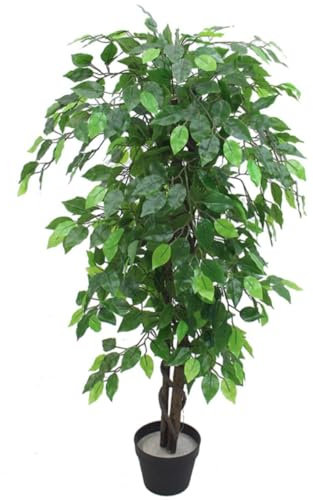 Leaf Realistic Artificial Ficus Tree/Plant, 120cm Large Ficus
