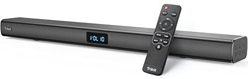 Tribit 100W 2.2CH Soundbar,Premium 38 Zoll 6 Lautsprecher,Heimkino Lautsprecher mit 4 EQ-Modi,2 Subwoofer,Optical/Aux/USB/RCA Anschluss,105dB Fernsteuerung Soundbar, Wandmontierbarer TV Lautsprecher