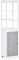 kleankin Tall Bathroom Cabinet Free Standing Slimline Cupboard Tallboy Unit Storage Organiser for Bathroom, Living Room, Kitchen