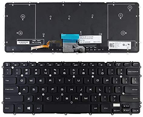 Sostituzione del computer portatile US Layout con tastiera retroilluminata per Dell Precision M3800 XPS 15 9530 03H5CJ 3H5CJ WHYH8 0HYYWM US Nero