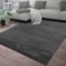 TT Home Teppich Wohnzimmer Kurzflor Anti-Rutsch Rückseite Einfarbiges Design Waschbar, Farbe: Anthrazit, Größe:240x340 cm
