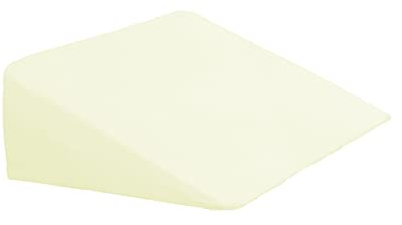 Dukal | Bezug für Keilkissen | 55x60x25 cm | aus hochwertigem DOPPEL-Jersey | 100% Baumwolle | Farbe: perlweiss