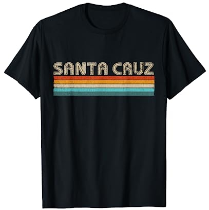 California Home State CA Vintage Santa Cruz Camiseta