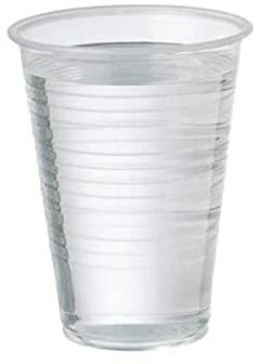 KAV Pack of 1000 Disposable Clear Plastic Cups - 7oz Plastic Glasses for Travel, Wedding Party, Picnic, Wine, Juice, Dessert, Cold Drinks, Drinking Water, Coolers, Vending (180 ml)