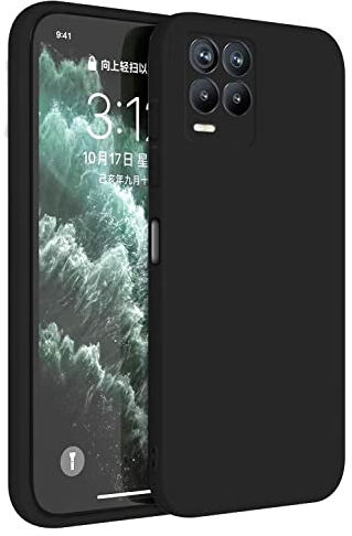 Topme Handyhülle Hülle Fur Realme 8 / Realme 8 Pro (6.4 Inches) Case Schutzhülle, Hautschutz Aus TPU Silikonhülle - Schwarz