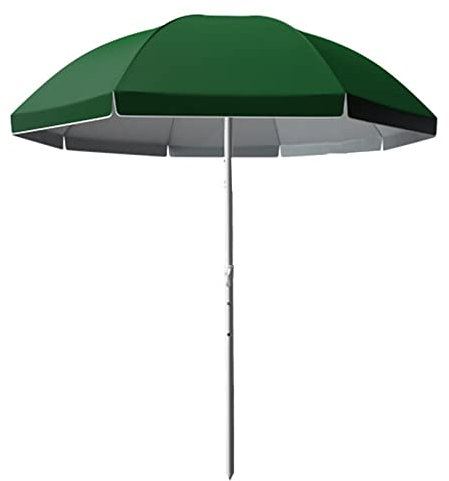 Sombrilla soleada for Exteriores, sombrilla de 2,8 Metros, sombrilla de Playa Redonda Reforzada súper Grande (Color : Green, Size : 2.6m)