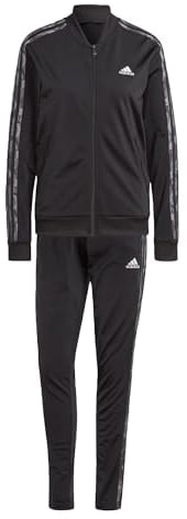 adidas Donna Essentials 3-Stripes Track Suit, Black/Multicolor, XS