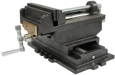 findmall 15,2 cm Kreuzschieber Bohrmaschine Schraubstock Heavy Duty Benchtop Compound Cross Slide Vise Drill Press X-Y Compound Vise Fit für CNC-Fräsmaschine, Bohrmaschine und andere mechanische
