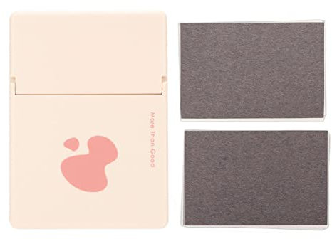 ANKROYU 250 Blatt Gesichts Löschpapier, Tragbares Pflanzenfaser Löschpapier Mit Spiegel, Geeignet Für Das Gesichts Make up von Frauen