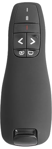 Presenter Clicker USB Wireless Presenter, 30 M, 2,4 GHz, Tragbarer Remote-Powerpoint-Clicker für Mac, Computer, Laptop für Besprechungen, Lehren, Reden (schwarz)