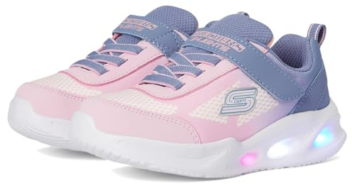 SKECHERS - SKECHERS SOLA GLOW - OMBRE DE para: JUNIOR color: Gray Mesh/Light Pink Trim talla: 22