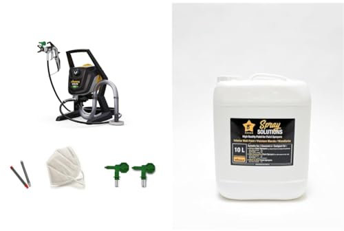 WAGNER Système par pulvérisation Airless Control Pro 250 R, 110 Bar, Tuyau 9 m + Spray Solutions testé et approuvé par WAGNER, Peinture Murale intérieure