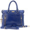 CATWALK COLLECTION - Bolso de Mujer Para Trabajo/Oficina - Portátil/iPad/Laptop - Cuero Vintage - ADELE - Azul Clara