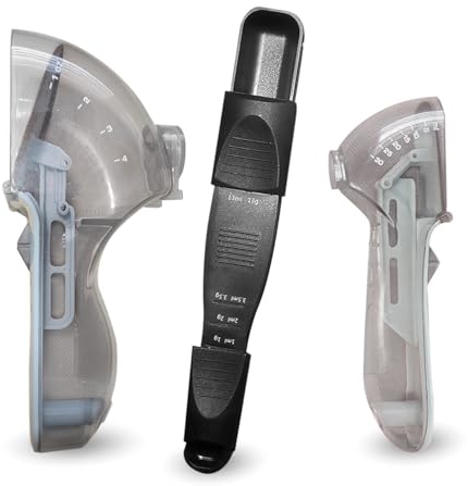 Set di cucchiai dosatori regolabili per misurare con precisione ingredienti secchi e liquidi | Cucchiaio regolabile da 1/8 cucchiaino a 1 cucchiaio | Materiale plastico resistente | Colore blu