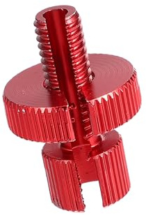 A ABSOPRO Tornillo Ajustador de Cable de Freno y Embrague M8 con Ranura para Motocicleta, Bicicleta y Scooter de Aleación de Aluminio Rojo