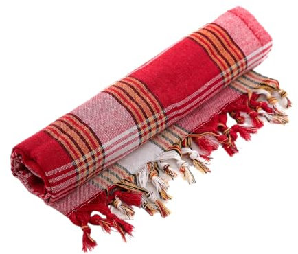 herémood - Serviette de hammam traditionnelle - Grande taille - 80 x 160 cm - Serviette de sauna classique - Serviette de plage (1 pièce) - Votre élégante serviette de sauna, de bain et de plage pour