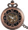 YIHANSS Automatikuhren Herren Luxus Skelett Sonnenblume Kupfer Mechanische Auto Retro Taschenuhr Schwarzes Zifferblatt mit römischen Ziffern