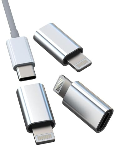 Adattatore USB C Femmina A Lightning Maschio(3 Pack)Cavo Ricarica Rapida Type-C Adattatori Per Apple Convertitore Connettore IPhone Cavetto Presa TipoC Caricabatterie iPad Spinotto Caricatore 094-tp-L