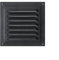 Rejilla de retorno, dimensiones óptimas 15 x 15 cm, material de acero inoxidable fiable (1 pieza negra)