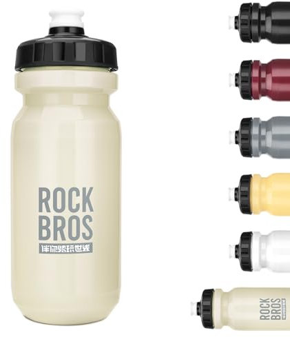 ROCKBROS Fahrrad Wasserflasche 600ml Trinkflasche Sport BPA-Frei Auslaufsichere Flasche Radfahren Wasserflasche für Fahrrad Camping Gym Wandern