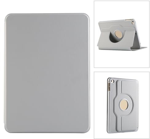 JZ Cas pour iPad Mini 4 / iPad Mini 5 7.9 inch Cover, with Auto Sleep Wake Function, 360 Degree Rotating, Acrylic and Soft TPU Shockproof Smart Cases Shell - Gray