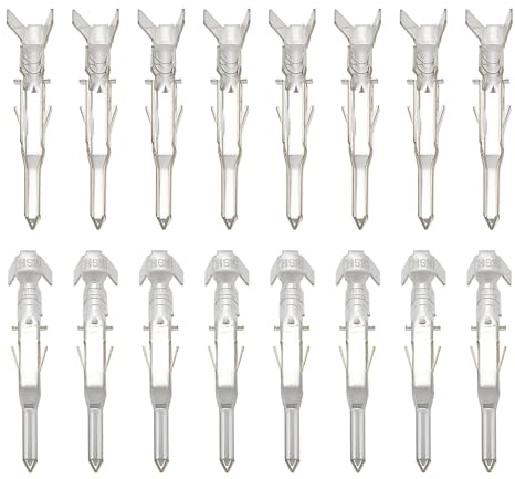 eMagTech 100 Stück 5559 4,2 Mm Crimp-Anschlussklemmen Crimp-Stecker W2W Draht-zu-Draht-Crimp-Stecker 39000040 Kompatibel mit Molex Mini Kompatibel mit Jr. Style