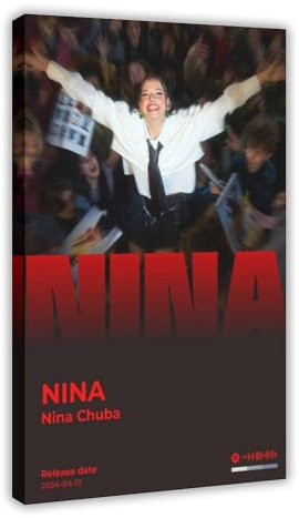 rewcad Nina Chuba Poster, schönes Sänger-Pop-Musikalbum, NINA-Cover-Fans, Geschenk, Leinwand-Poster, Schlafzimmer, Dekoration, Landschaft, Büro, Raumdekoration, Geschenk, 30 x 45 cm