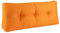 Original Rückenkissen von BioKinder | 100 x 40 cm | Loungekisse, Rückenpolster, Keilkissen, Sofakissen, Palettenkissen | 100% Baumwolle in Senfgelb