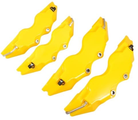 TOPPERFUN 2sets Style Yellow Brake Caliper Covers Front Rear Protection for Brake Calipers Easy Installation Wide Compatibility for Various Vehicles