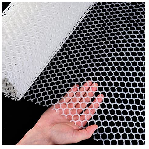 Maschendrahtzaun aus Kunststoff, sechseckiges Geflügelnetz aus Kunststoffgeflecht, langlebiges Hühnernetz und Gartennetz, Balkonschutznetz für die Geflügelzucht, Zaunschutz (1,2 x 50 m)