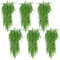Huryfox Piante rampicanti artificiali Vite di felce - 6P Decorazione pianta finta cadente con foglie d'edera per interni ed esterni, finta vegetazione verde per soggiorno, cucina, balconi, giardini