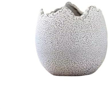 Xilin-872 Maceta de Flores Creative Gap orquídea suculenta Colgante Maceta de orquídeas cerámica áspera Transpirable Macetas Interior y Exterior(Blanco,Grande)