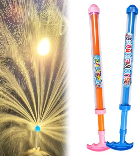Feuerwerks Wasserpistole, 2 Stück Romantische Feuerwerk Water Squirter, Feuerwerks Wassersprüh Spielzeug, Waters Fun Pool Spielzeug for Strand und Spielplatz