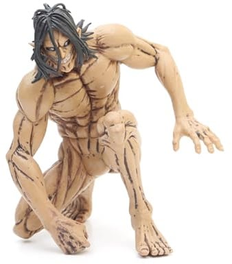 REOZIGN Eren-Figur, Squattierte Muskeln, nackter Torso, Anime-Figur, 15 cm, PVC, Cartoon, Cosplay, Handwerk, Dekoration, Geschenk für Anime-Fans