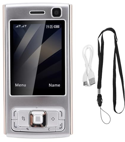 Yanmis Entsperrtes GSM-Handy, 2,0-Zoll-Screen-Slider-Handy mit Tastatur, 1000-mAh-, Entsperrte Mobiltelefone, MP3-MP4-Player, Lautsprecher (Gold)