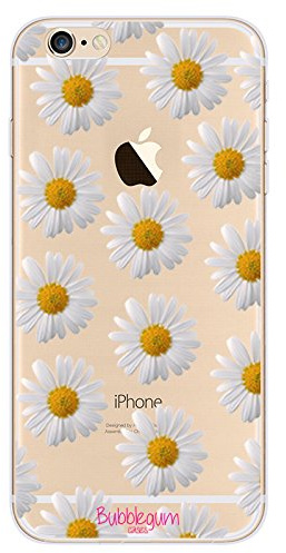 BubbleGum Cases FLOWER DESIGNS Cute Artistic Protective Case For All iPhone Models (iPhone 6 6s, 3: Small Daisy) …
