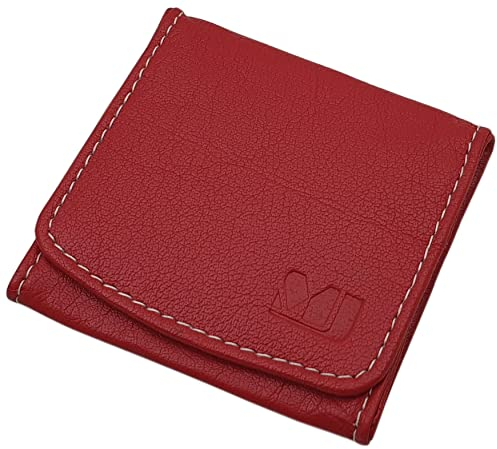 Kleine Geldbörse Wiener Schachtel aus Büffelleder MJ-Design-Germany (Rot)