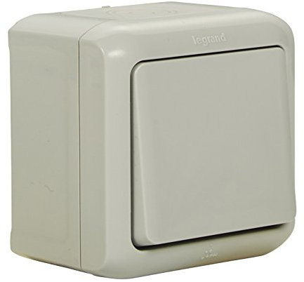 Legrand 782385 forix 4000900290 – Pulsador salpicaduras (IP44), para montaje en la pared, Estándar de Color Blanco