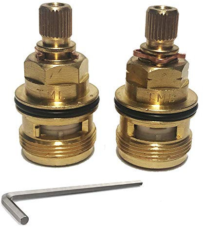 Franke Bern Compatible Pair of Ceramic Tap Cartridges Valves Plus Allen Key