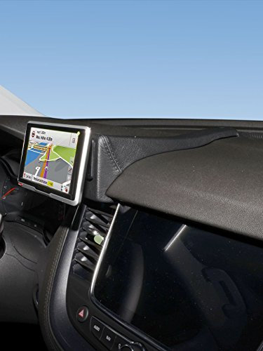 KUDA Handyhalterung passend für Opel Grandland X ab 10/2017 bis 2022 - Telefonkonsole für Smartphones, Handys, Navi und mehr – Kunstlederkonsole, schwarz, 7135
