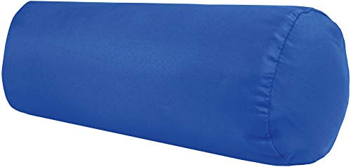 Bestlivings Nackenrolle 15x40cm (BxL) Bezug in der Farbe Blau, in vielen vers. Farben
